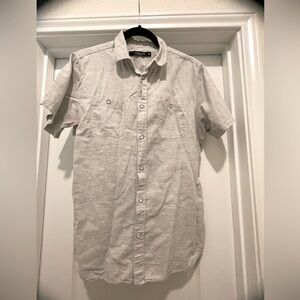 *MENS CASUAL BUTTON DOWN* GRAY
